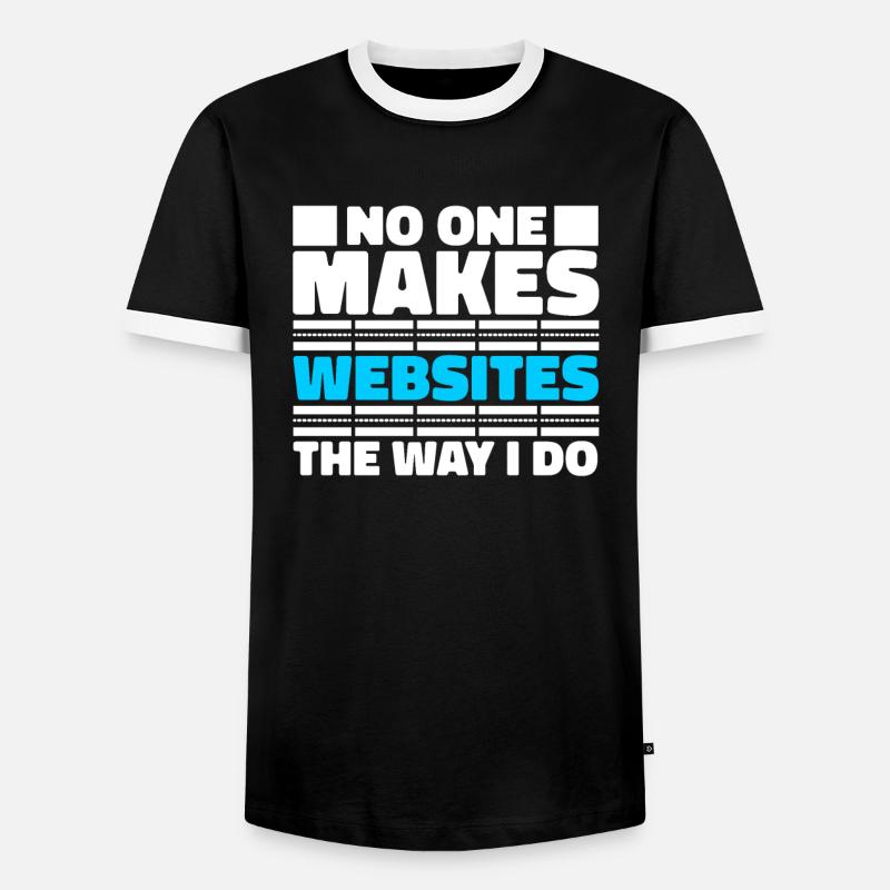 Web Entwickler Webdeveloper Witzig - Männer Kontrast-T-Shirt - Schwarz/Weiß