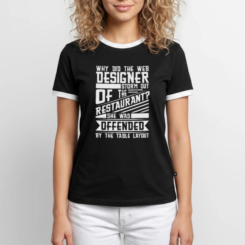 Web Developer Web Developer Pun Men's Ringer Shirt