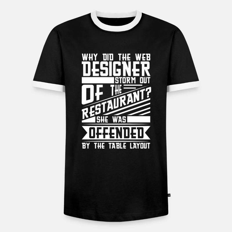 Web Entwickler Webdeveloper Wortwitz - Männer Kontrast-T-Shirt - Schwarz/Weiß
