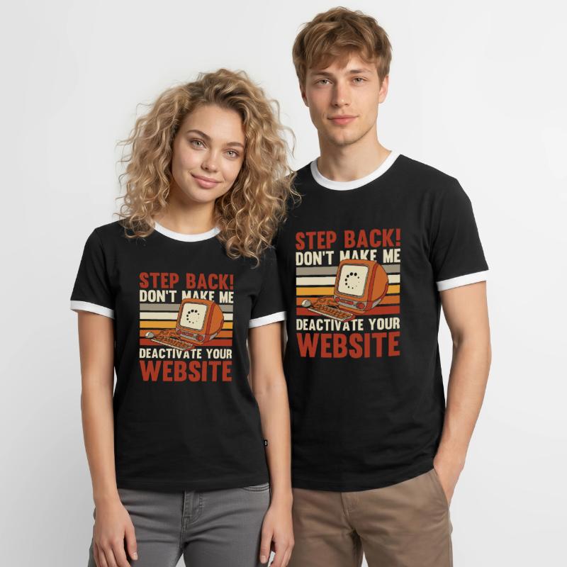 Web Developer Web Developer Funny Men's Ringer Shirt