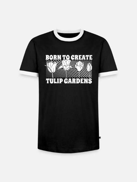 Tulips Tulips - Men's Ringer Shirt - black/white
