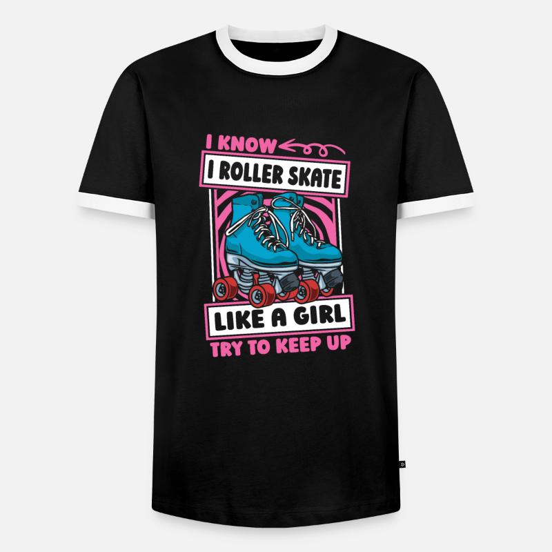 Roller Roller Roller - T-shirt contrasté Homme - noir/blanc