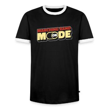 Ventilateur Train Spielmannzug Mode activé - T-shirt contrasté Homme - noir/blanc - Devant - AI Model Female 172 light (172cm) & AI Model Male 178 light (178cm)