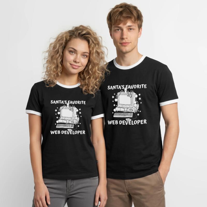 Web Developer Web Developer Men's Ringer Shirt