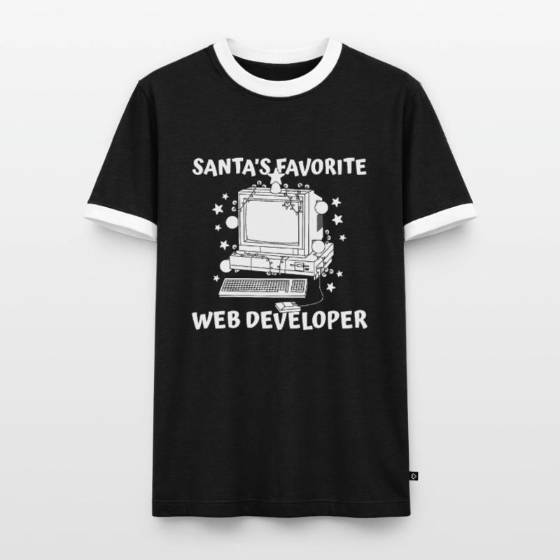 Web Developer Web Developer Men's Ringer Shirt