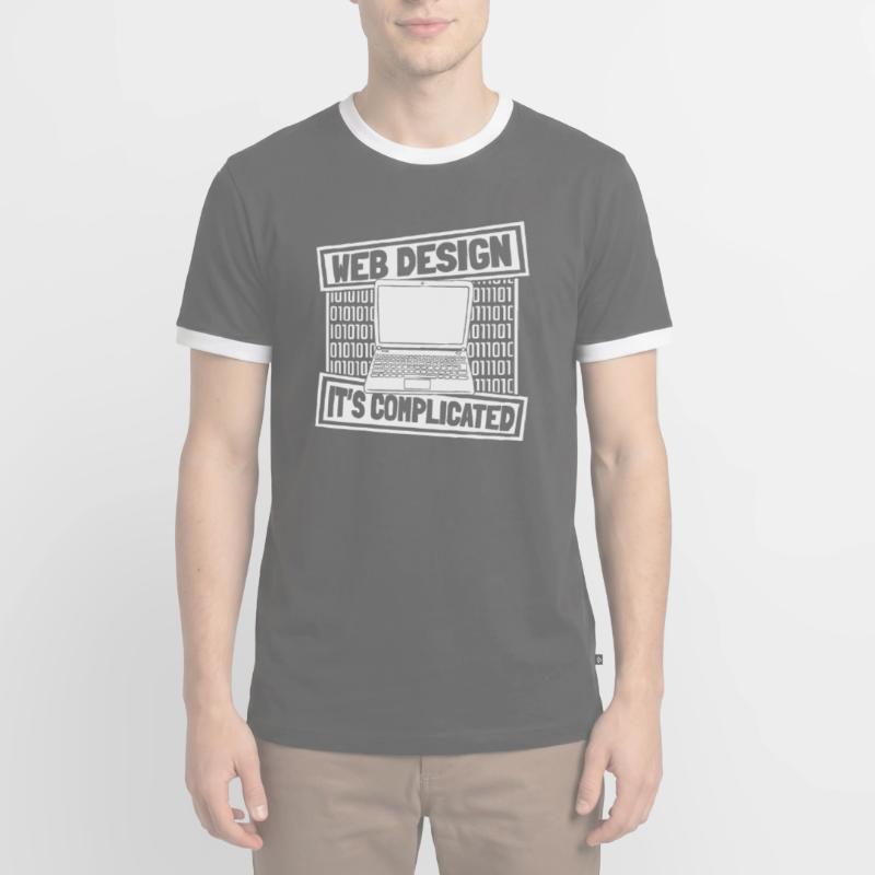 Web Developer Web Developer Men's Ringer Shirt