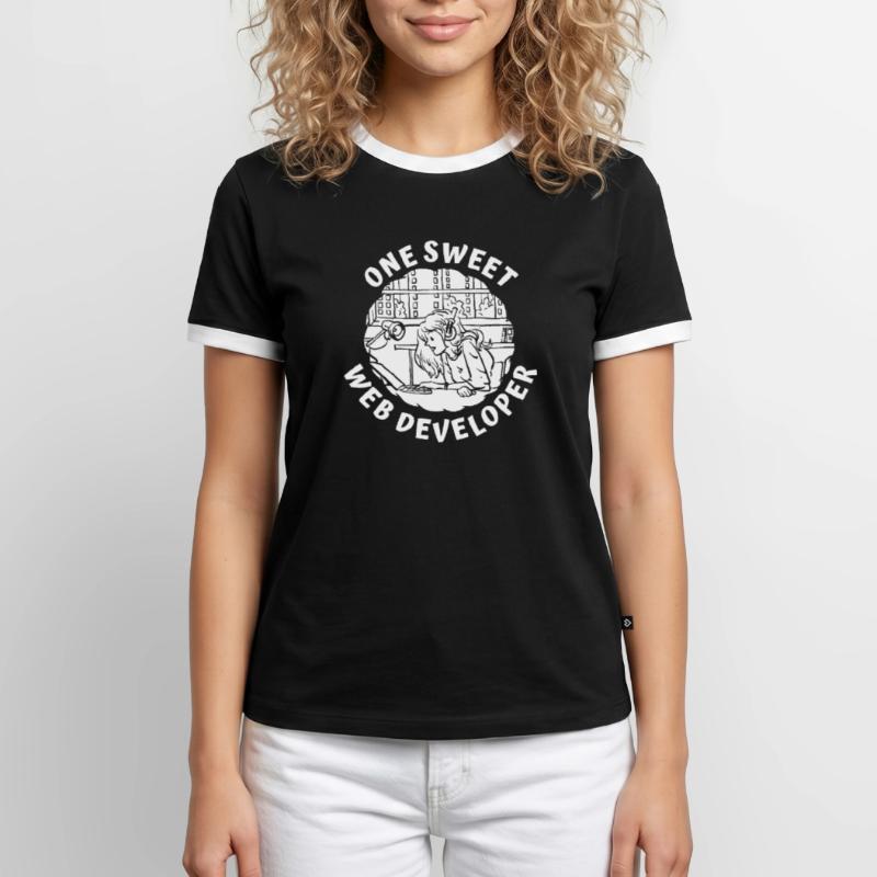 Web Developer Web Developer Men's Ringer Shirt
