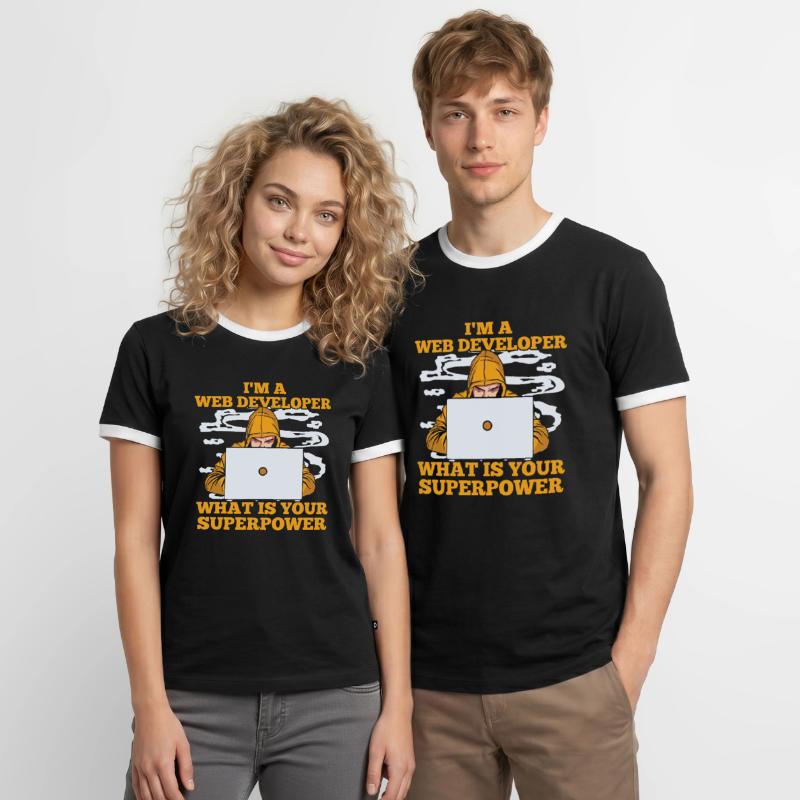 Web Developer Web Developer Zool Men's Ringer Shirt