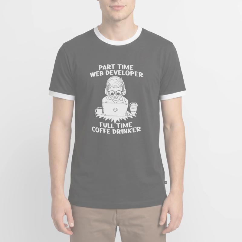 Web Developer Web Developer Men's Ringer Shirt