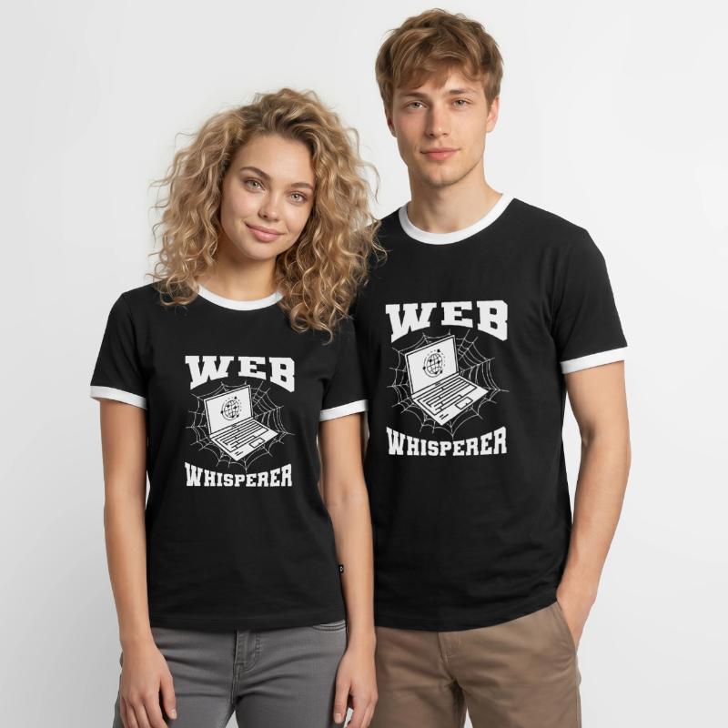 Web Developer Web Developer Funny Men's Ringer Shirt