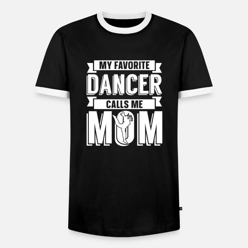 Mom Mutter Mutter Tanz Mutter - Männer Kontrast-T-Shirt - Schwarz/Weiß
