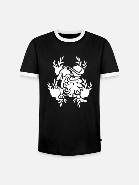 Sternzeichen Löwe Symbol - Männer Kontrast-T-Shirt - Schwarz/Weiß