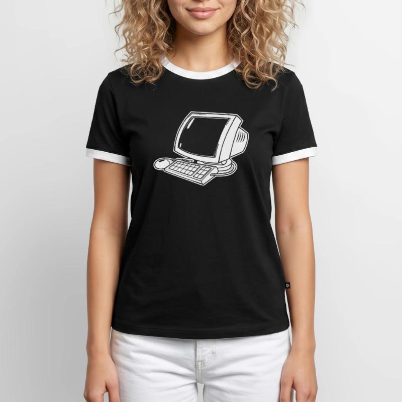 Web Developer Web Developer Computer Men's Ringer Shirt