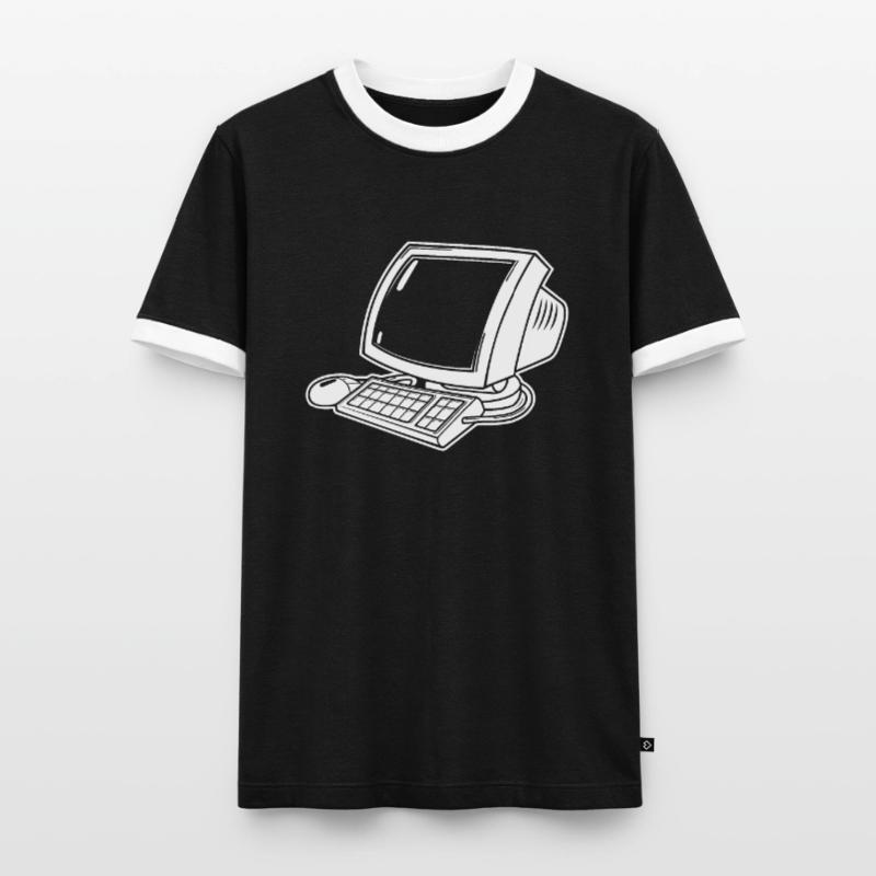 Web Developer Web Developer Computer Men's Ringer Shirt