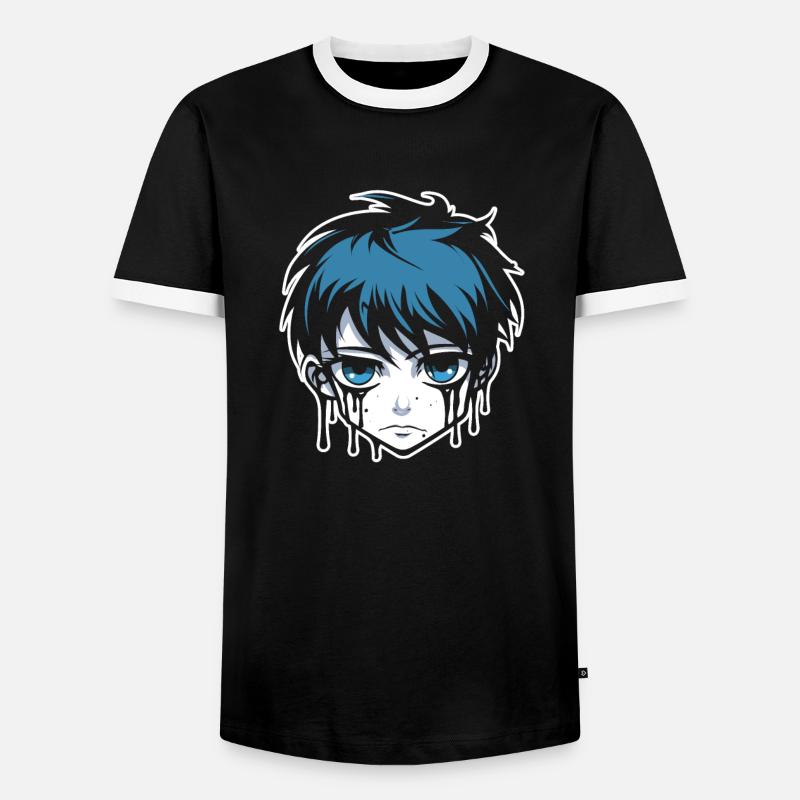 Emo Gothic - Men's Ringer Shirt - black/white