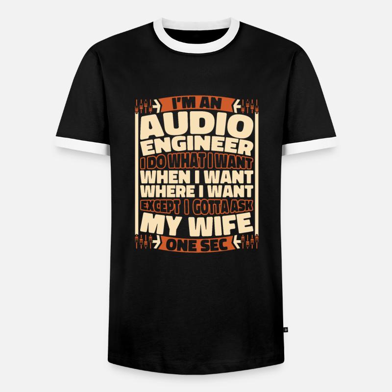 Sound Engineer Sound Engineer - Men's Ringer Shirt - black/white