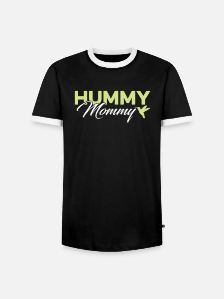 Kolibri Kolibri Mama - Männer Kontrast-T-Shirt - Schwarz/Weiß