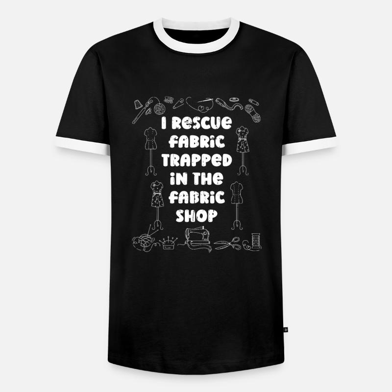 Sewing Sewing Machine - Men's Ringer Shirt - black/white