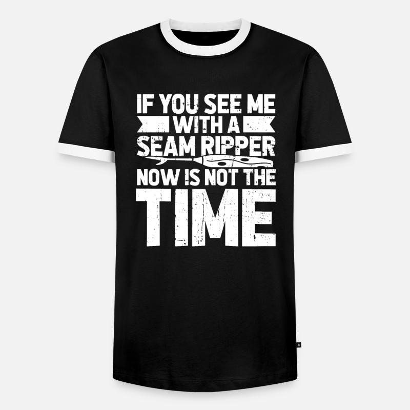 Sewing Sewing Machine - Men's Ringer Shirt - black/white
