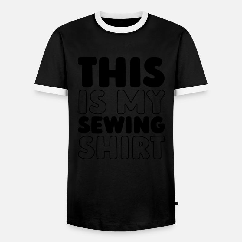 Sewing Sewing Machine - Men's Ringer Shirt - black/white