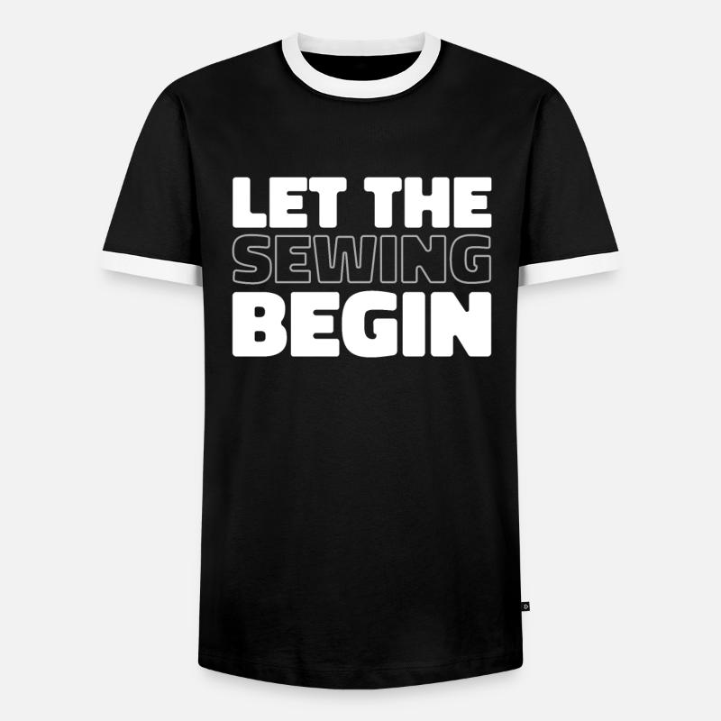 Sewing Sewing Machine - Men's Ringer Shirt - black/white