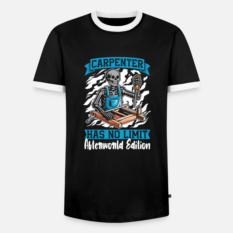 Carpenter Carpenter Carpenter Skeleton - Men's Ringer Shirt - black/white
