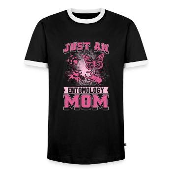 Entomologie Entomologiste Insecte Mère - T-shirt contrasté Homme - noir/blanc - Devant - AI Model Female 172 light (172cm) & AI Model Male 178 light (178cm)