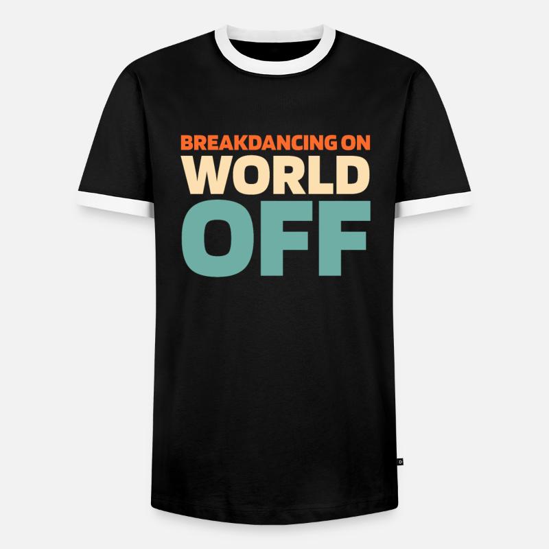 Breakdance Breakdancer Breakdancing - Men's Ringer Shirt - black/white