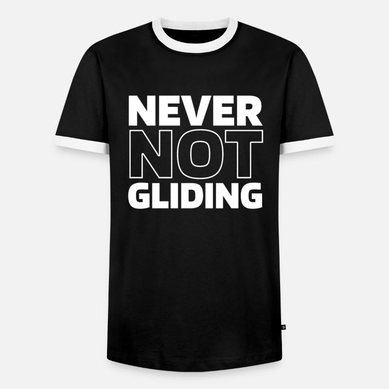 Paragleiter Paragleiten - Männer Kontrast-T-Shirt - Schwarz/Weiß