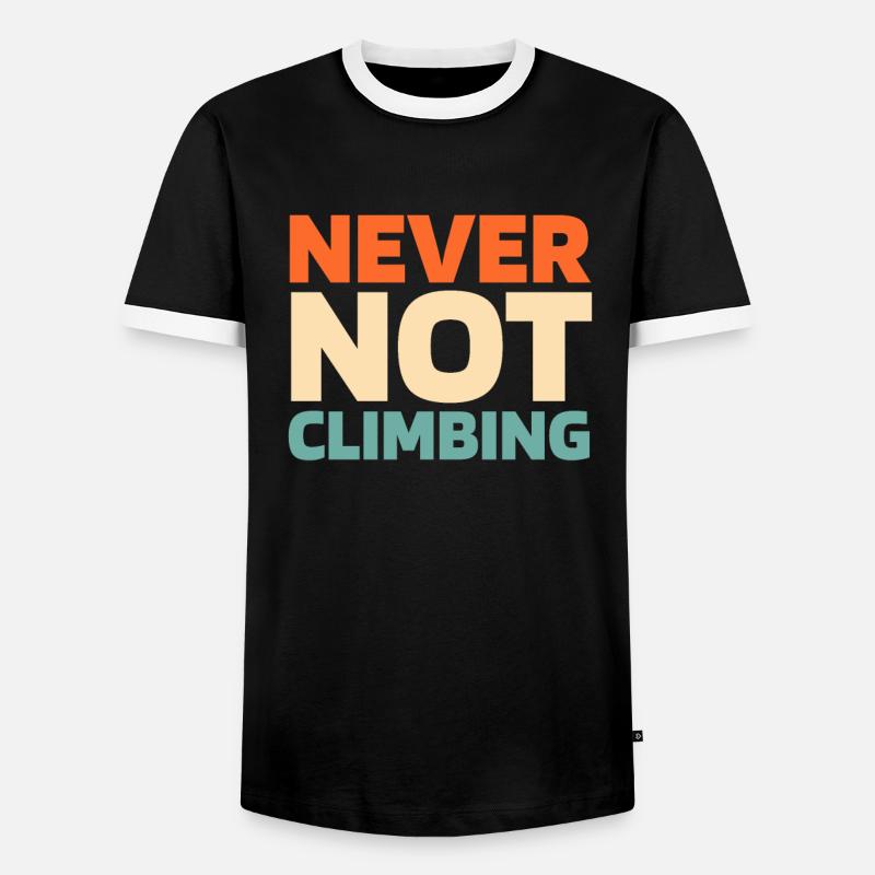 Baumpfleger Baumkletterer Arborist - Men's Ringer Shirt - black/white