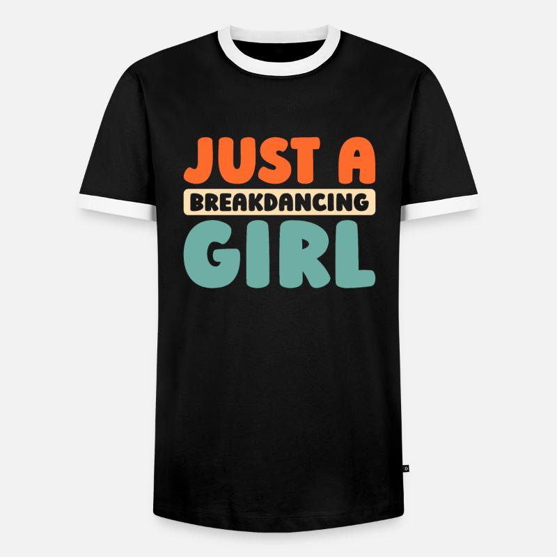 Breakdance Breakdancer Breakdancing - Männer Kontrast-T-Shirt - Schwarz/Weiß