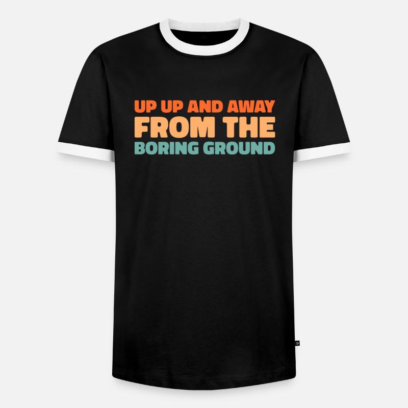 Paramotor Gleitschirmfliegen - Männer Kontrast-T-Shirt - Schwarz/Weiß