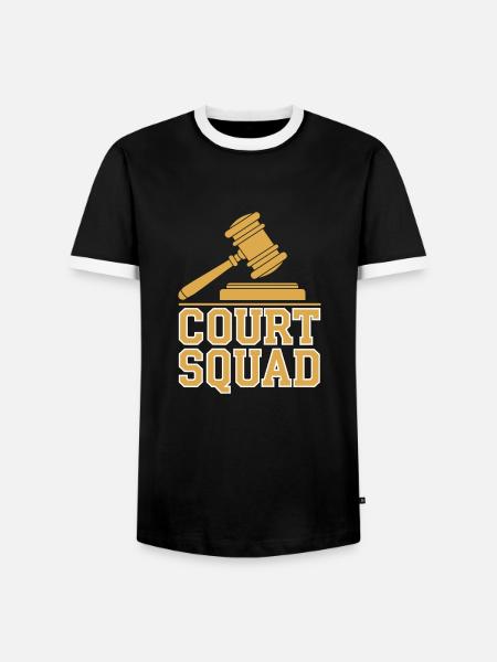 Gerichtsschreiber Kader - Männer Kontrast-T-Shirt - Schwarz/Weiß