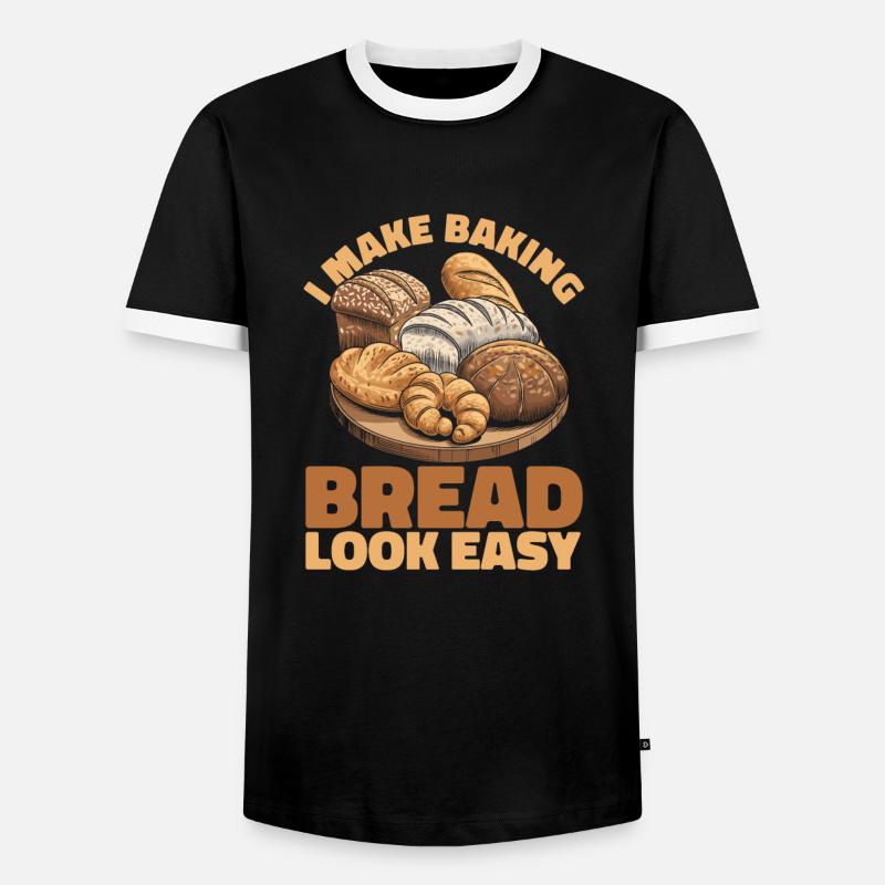 Bäcker - Männer Kontrast-T-Shirt - Schwarz/Weiß