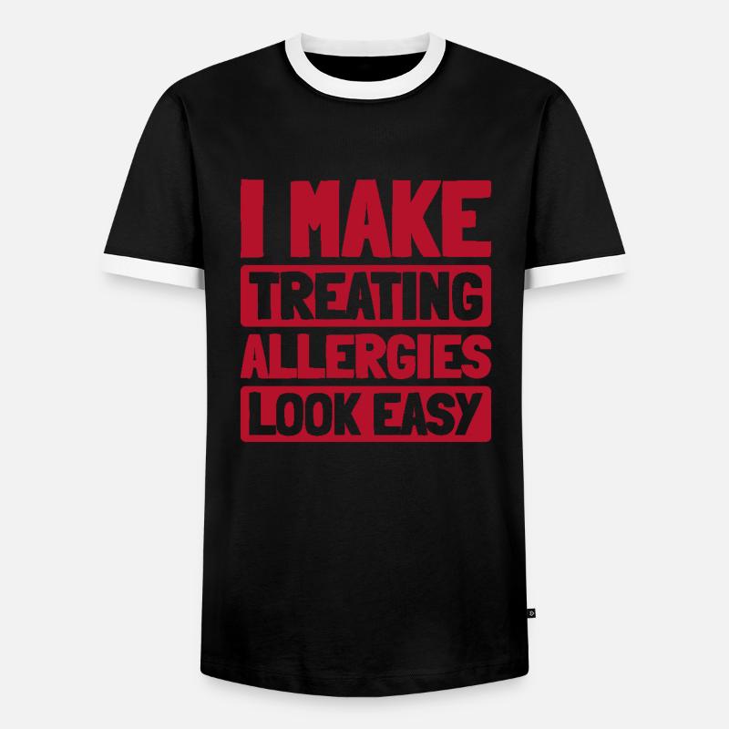 Anesthesia Assistant Kader - Men's Ringer Shirt - black/white