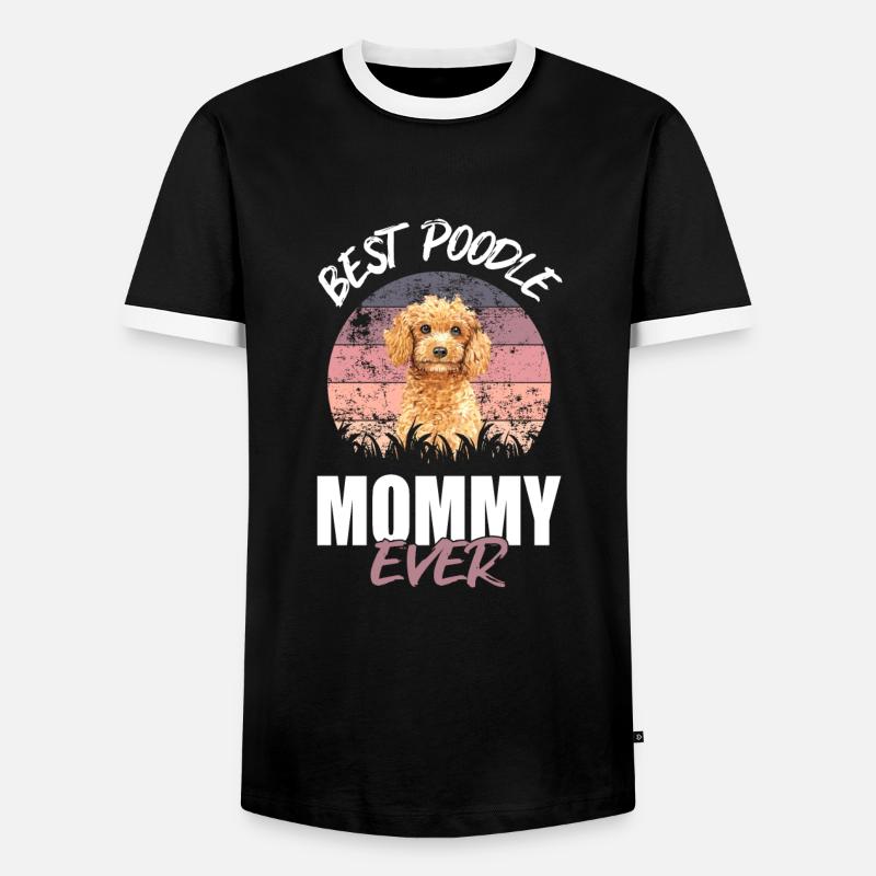 Poodle - Men's Ringer Shirt - black/white