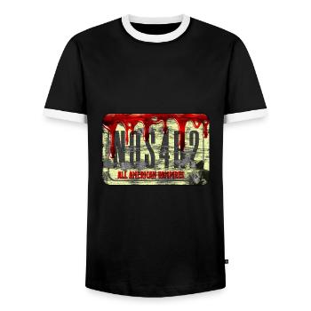 NOS4R2 - Tous les vampires américains. - T-shirt contrasté Homme - noir/blanc - Devant - AI Model Female 172 light (172cm) & AI Model Male 178 light (178cm)