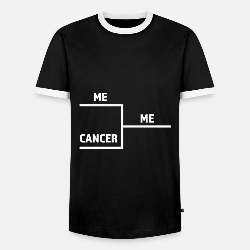 Krebs verändert Nicht - Männer Kontrast-T-Shirt - Schwarz/Weiß