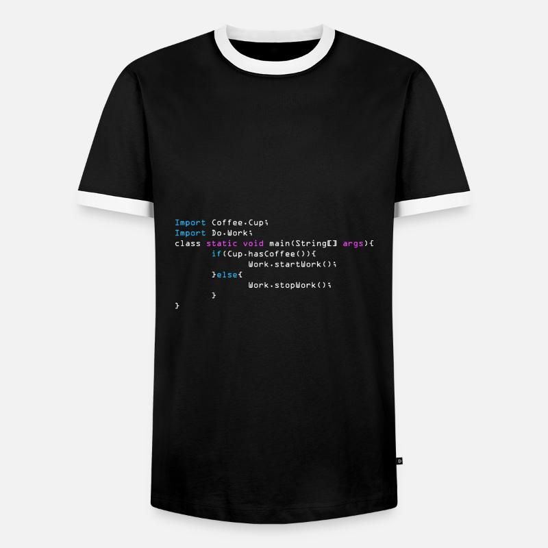 C++ Programmierer - Männer Kontrast-T-Shirt - Schwarz/Weiß