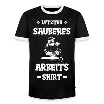 Schweißer Schweißen Beruf Schweisser - Männer Kontrast-T-Shirt - Schwarz/Weiß - Vorne - AI Model Female 172 light (172cm) & AI Model Male 178 light (178cm)