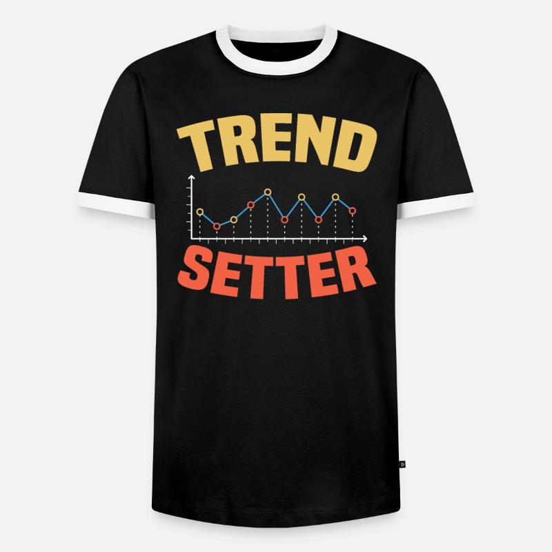 Trendsetter Big Data Analytics-Statistik - Männer Kontrast-T-Shirt - Schwarz/Weiß