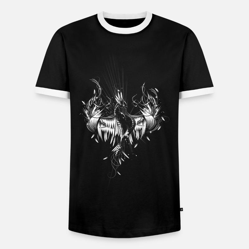 Phoenix from the ashes - Men's Ringer Shirt - black/white