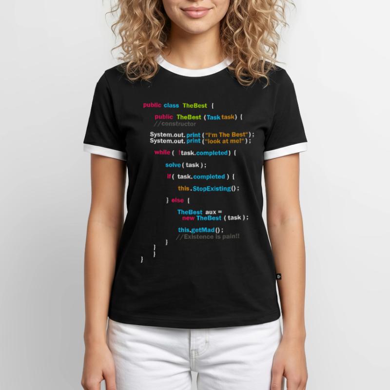 Program Code - The Best | Code Men's Ringer Shirt