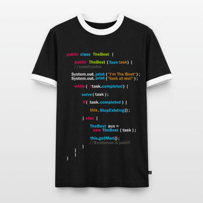 Program Code - The Best | Code Men's Ringer Shirt