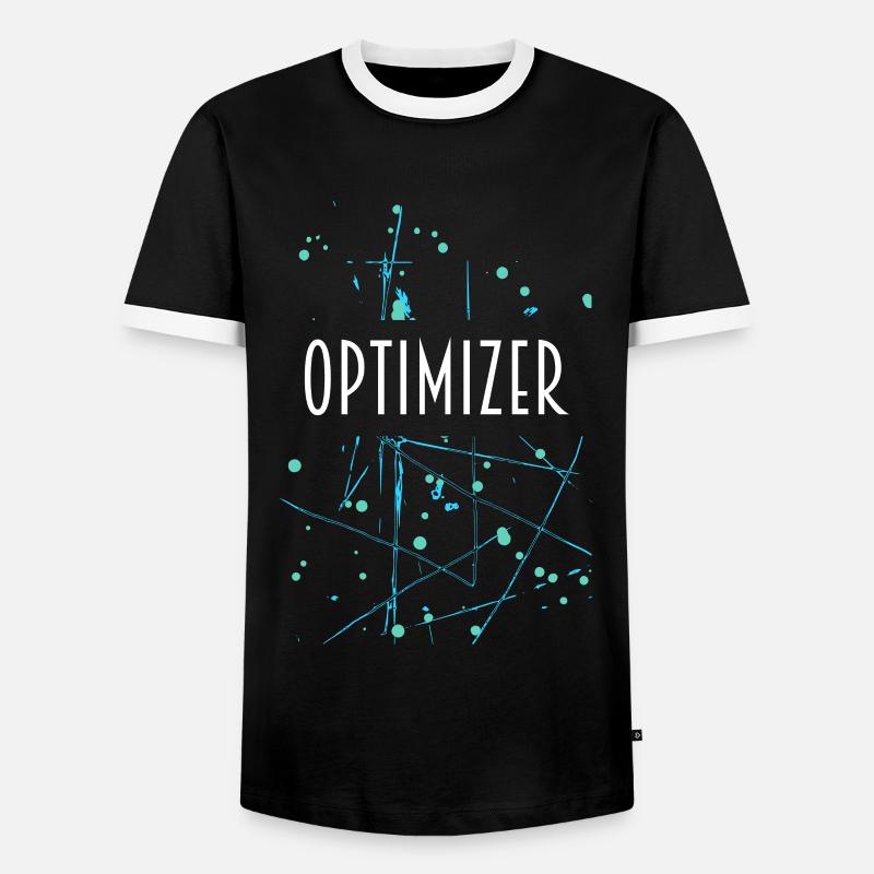 OPTIMIZER D54 25 - Men's Ringer Shirt - black/white