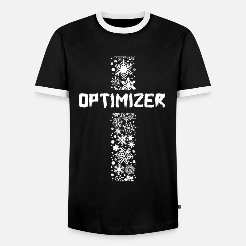 OPTIMIZER D58 4 - Men's Ringer Shirt - black/white