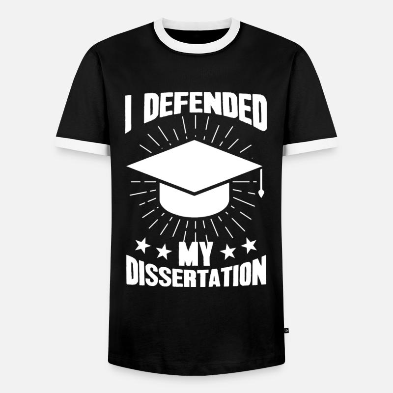 Dissertation PhD PhD Exam Gift - Men's Ringer Shirt - black/white