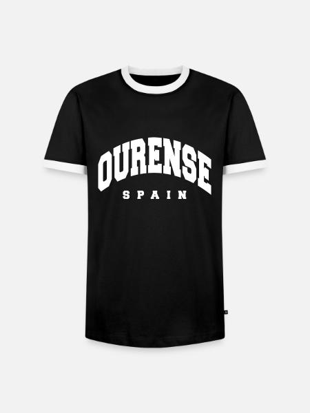 Ourense - T-shirt contrasté Homme - noir/blanc