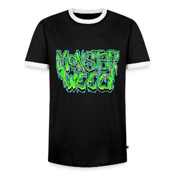 mauvaises herbes de monstre - T-shirt contrasté Homme - noir/blanc - Devant - AI Model Female 172 light (172cm) & AI Model Male 178 light (178cm)