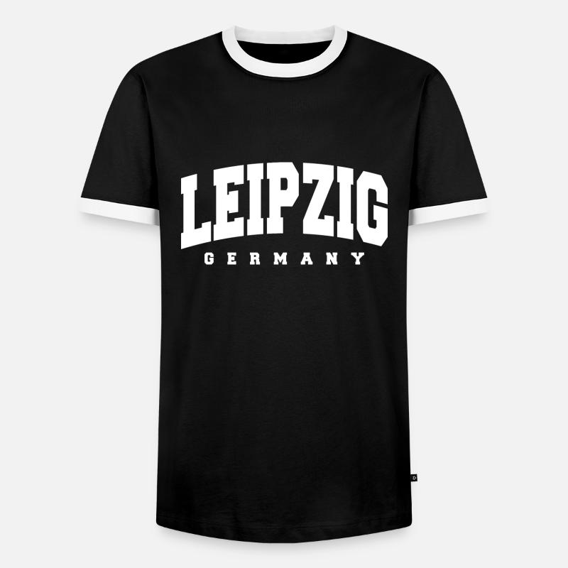 Leipzig - Men's Ringer Shirt - black/white